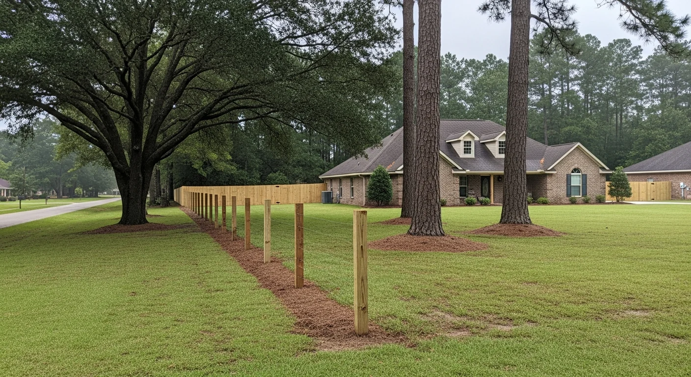 Residential home in Watson, Louisiana with mature trees and manicured lawn typical of Livingston Parish properties.